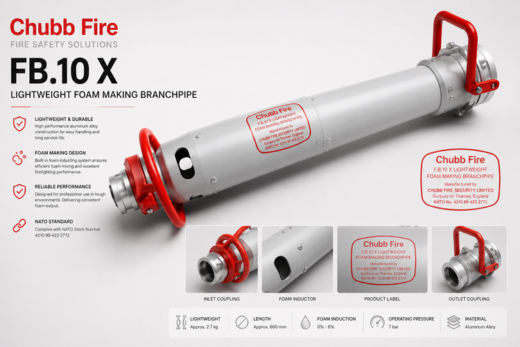 فومساز آتشنشانی Chubb Fire مدل FB.10 X سبکوزن