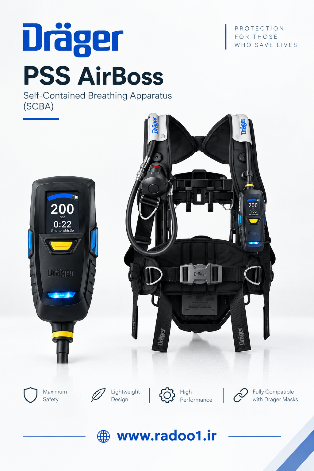 دستگاه تنفسی drager مدل pss Airboss